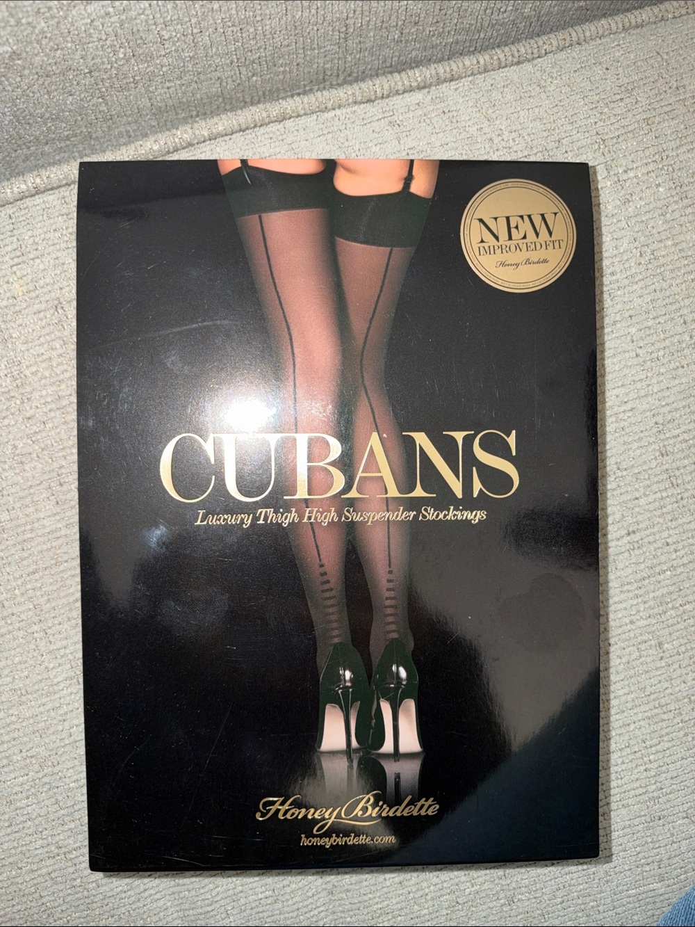 NWT Honey Birdette Cubans Luxury Thigh High Suspender Stockings Size Small K73